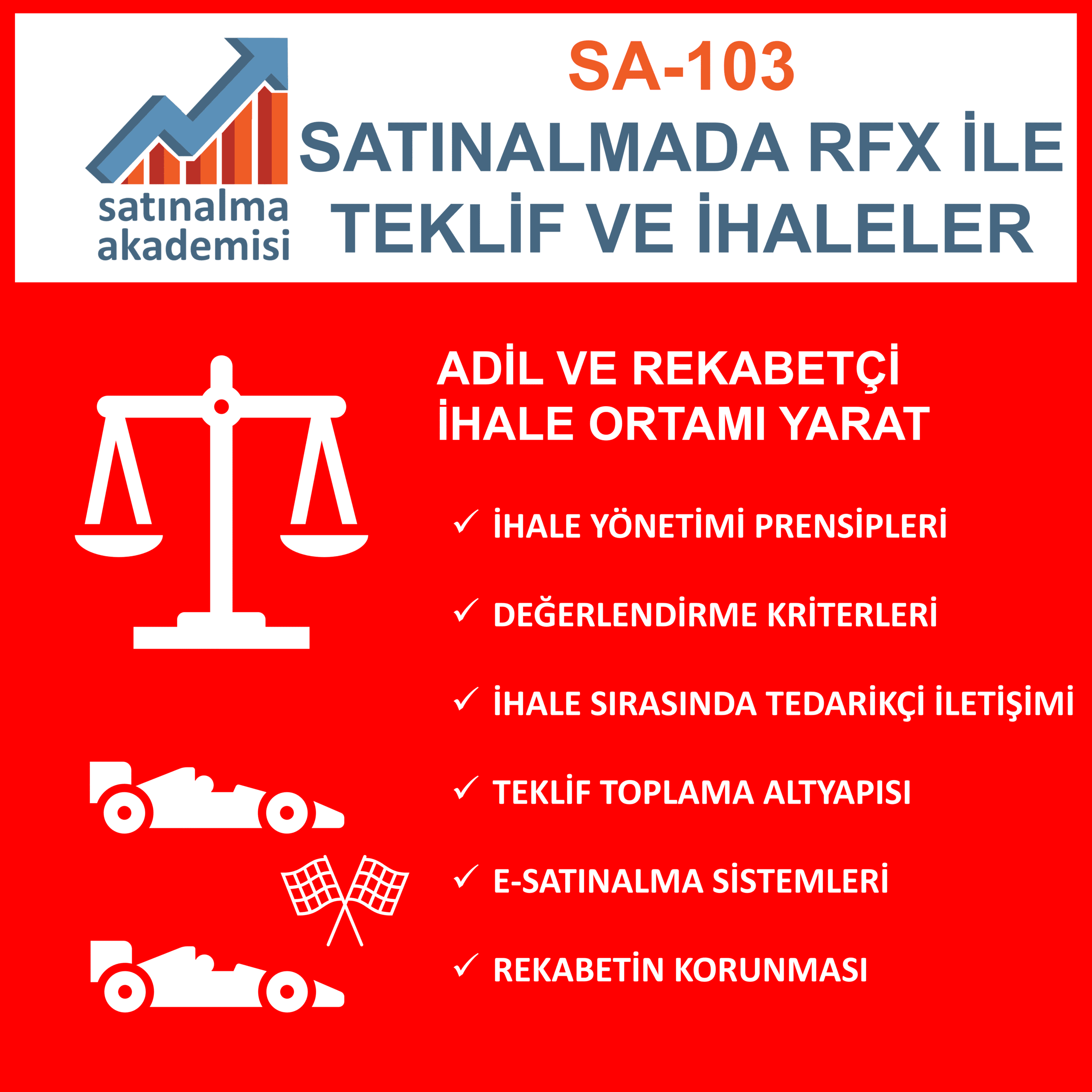 Sa 103 satınalmada rfx İle teklif ve İhaleler eğitimi 3 adil ve rekabetçi İhale ortamı yarat