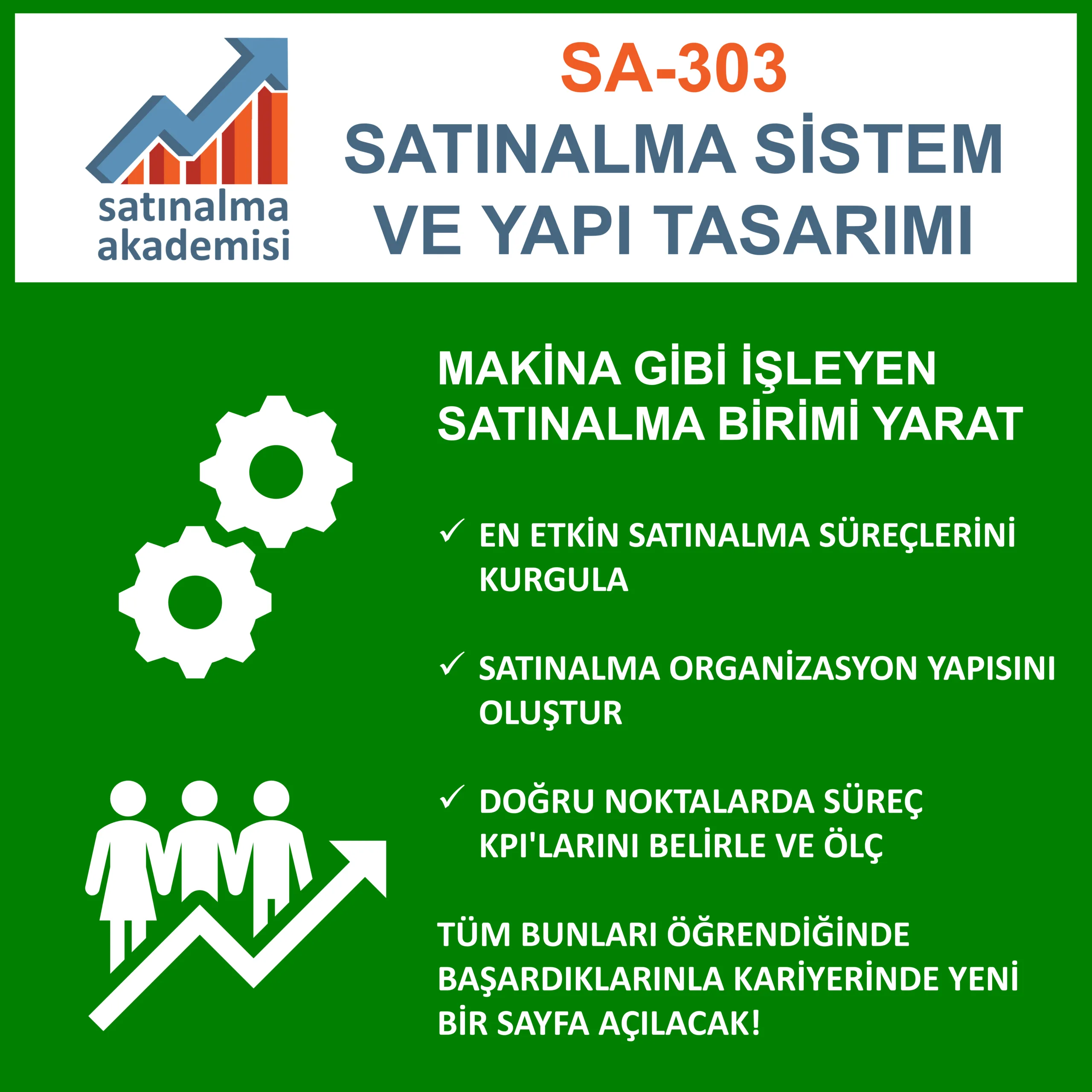 Sa 303 satınalma sistem ve yapı tasarımı eğitimi 4 makine gibi İşleyen satınalma birimi yarat