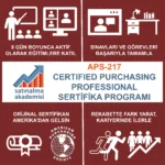 Aps 217 certified purchasing professional cpp uluslararası global satınalma sertifika programı 0