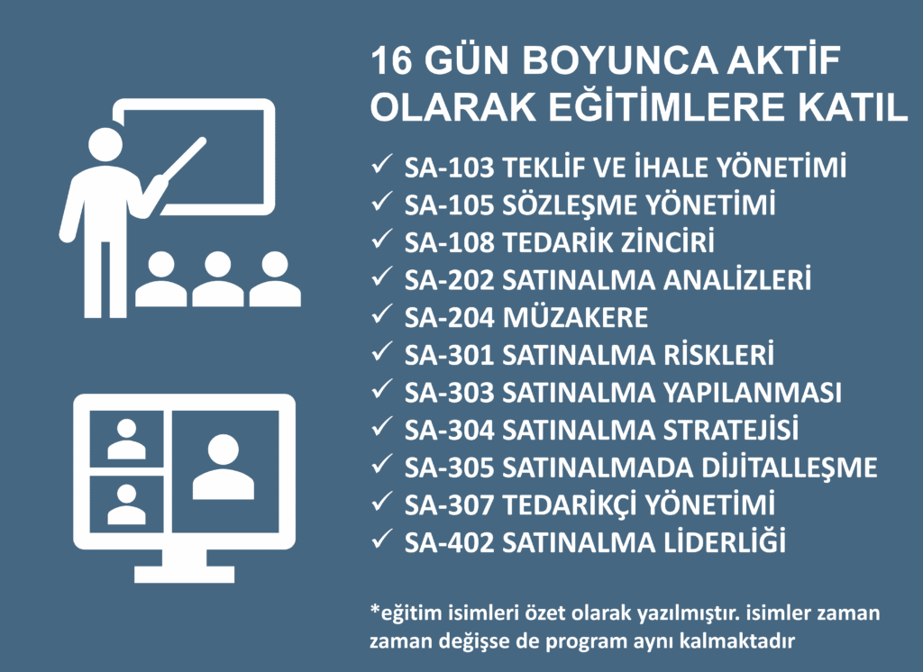 SA-499 Onaylı Satınalma Yöneticisi Sertifika Programı 1 short Sa 499 onaylı satınalma yöneticisi sertifika programı 1 short