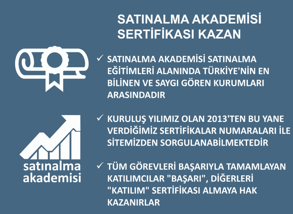 SA-499 Onaylı Satınalma Yöneticisi Sertifika Programı 3 short Sa 499 onaylı satınalma yöneticisi sertifika programı 3 short