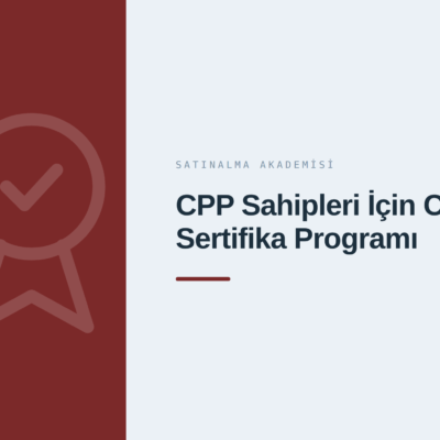 APS-415 CPP Sahipleri İçin CPPM Sertifika Programı